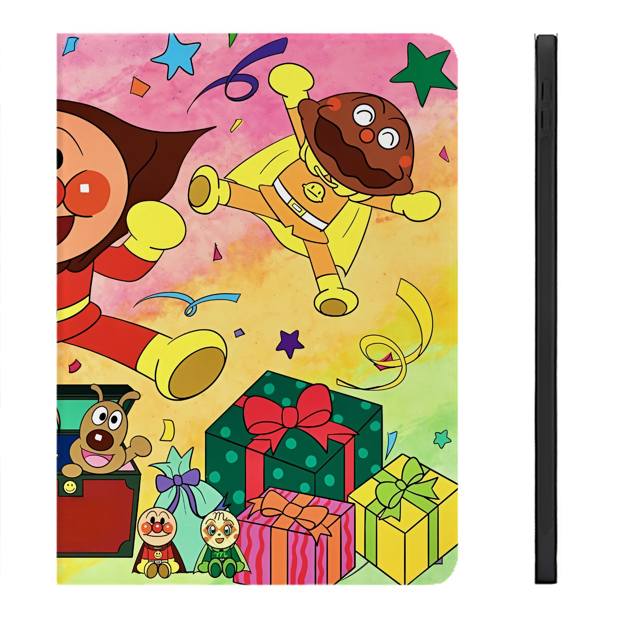 （画像用） アンパンマン Anpanman IPadケース ペンホルダー付き ブックスタイルデザイン
